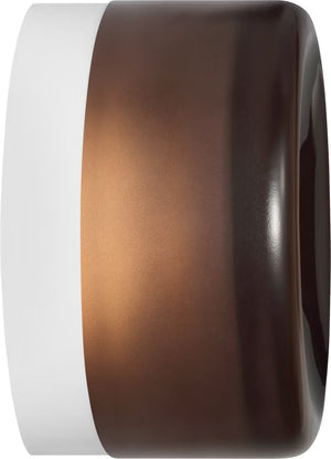 Tatum Wall Sconce White/Smoke Glass