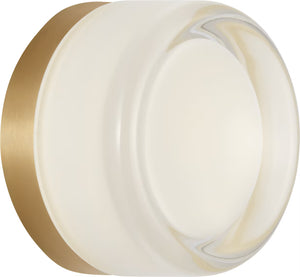 Tatum Wall Sconce Brass/Milk Glass