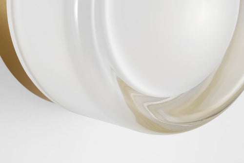 Tatum Wall Sconce Brass/Milk Glass