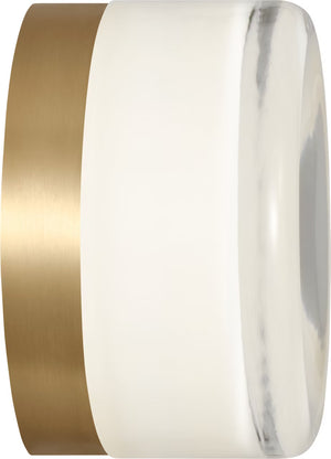 Tatum Wall Sconce Brass/Milk Glass