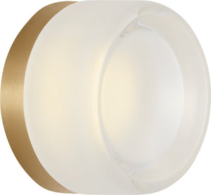 Tatum Wall Sconce Brass/Clear Glass