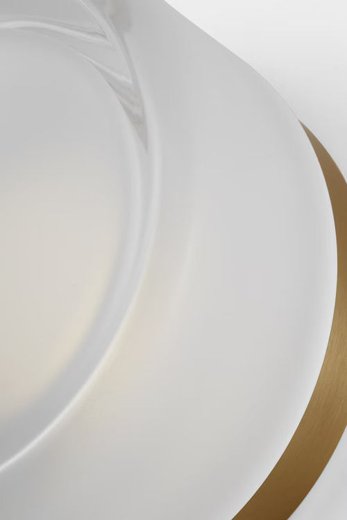 Tatum Wall Sconce Brass/Clear Glass