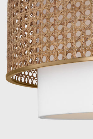 Sawyer Flush Mount Rattan