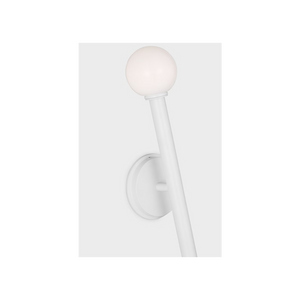 Nodes Double Sconce White