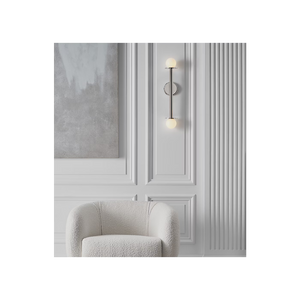 Nodes Double Sconce Nickel