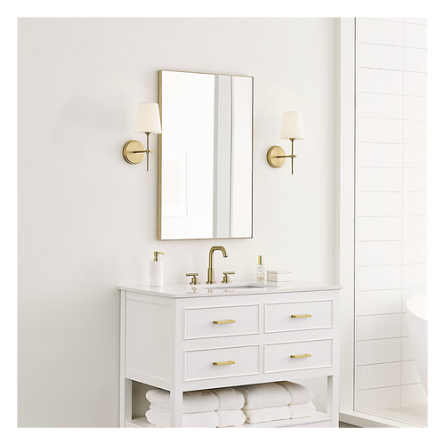 Baker 1-Light Bath Sconce Brass