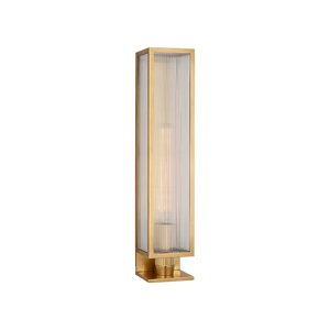 York Single Box Outdoor Sconce Brass
