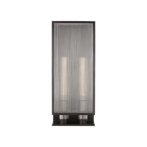 York Double Box Outdoor Sconce Bronze