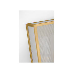 York Double Box Outdoor Sconce Brass
