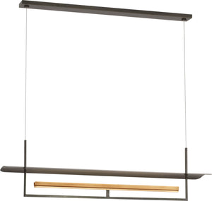 Tristan Reflector Linear Chandelier Bronze/Brass