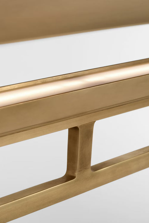 Tristan Reflector Linear Chandelier Brass