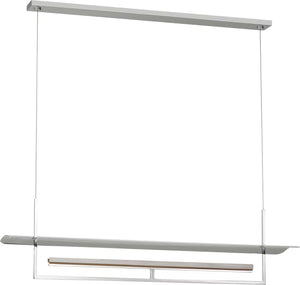 Tristan Reflector Linear Chandelier Nickel