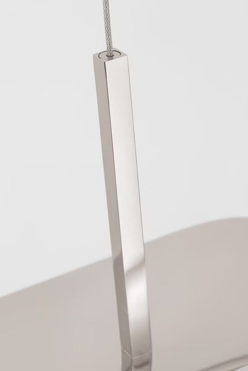Tristan Reflector Linear Chandelier Nickel