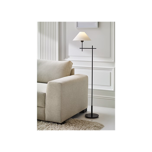 Hackney Bridge Arm Floor Lamp Nickel