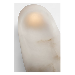 Esculpa Elongated Wall Light Alabaster/Brass