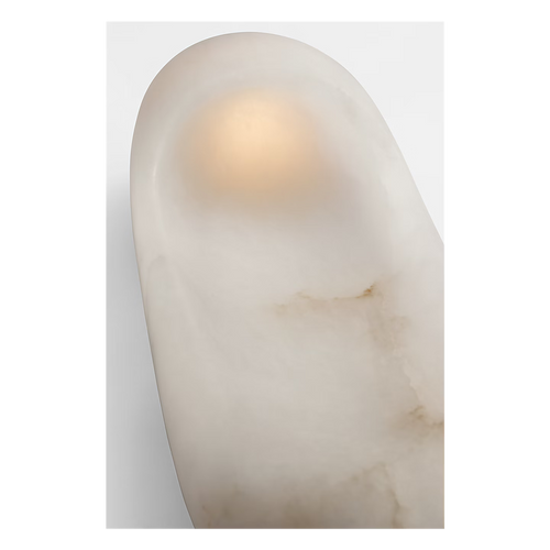 Esculpa Elongated Wall Light Alabaster/Brass