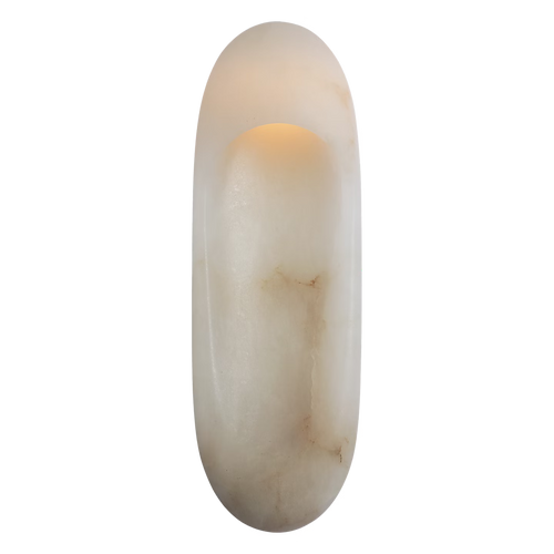 Esculpa Elongated Wall Light Alabaster/Brass