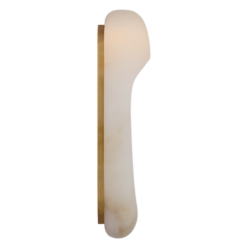 Esculpa Elongated Wall Light Alabaster/Brass