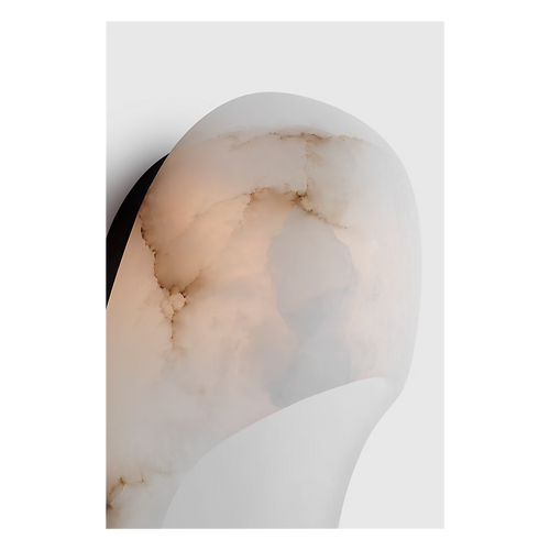Esculpa Elongated Wall Light Alabaster/Bronze
