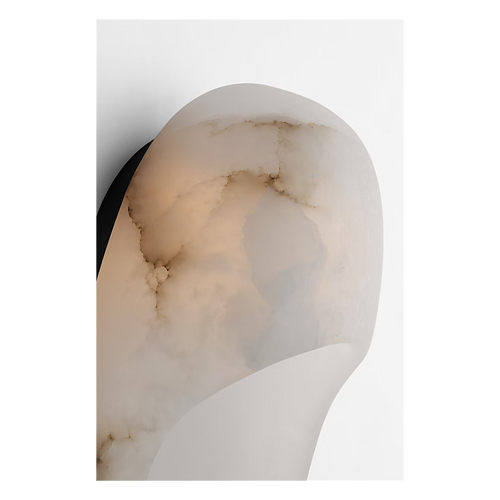 Esculpa Elongated Wall Light Alabaster/Bronze
