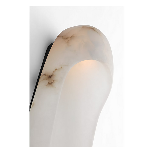 Esculpa Elongated Wall Light Alabaster/Bronze