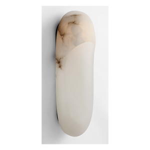 Esculpa Elongated Wall Light Alabaster/Bronze