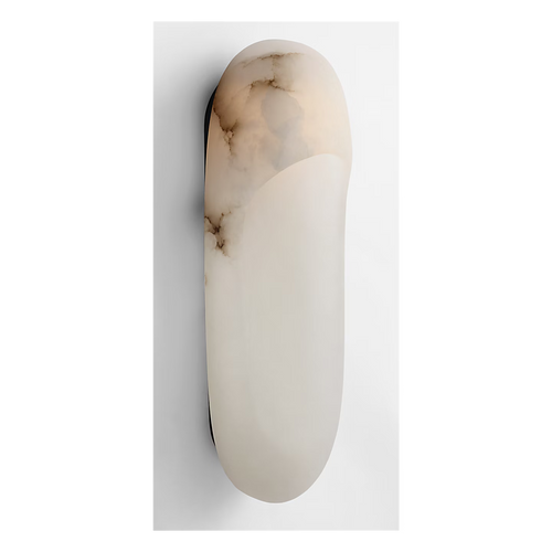 Esculpa Elongated Wall Light Alabaster/Bronze
