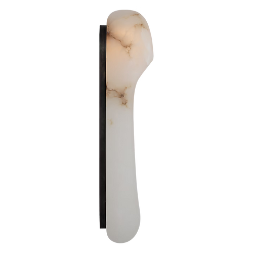 Esculpa Elongated Wall Light Alabaster/Bronze