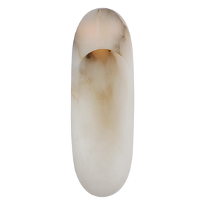 Esculpa Elongated Wall Light Alabaster/Nickel