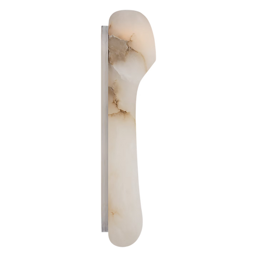 Esculpa Elongated Wall Light Alabaster/Nickel