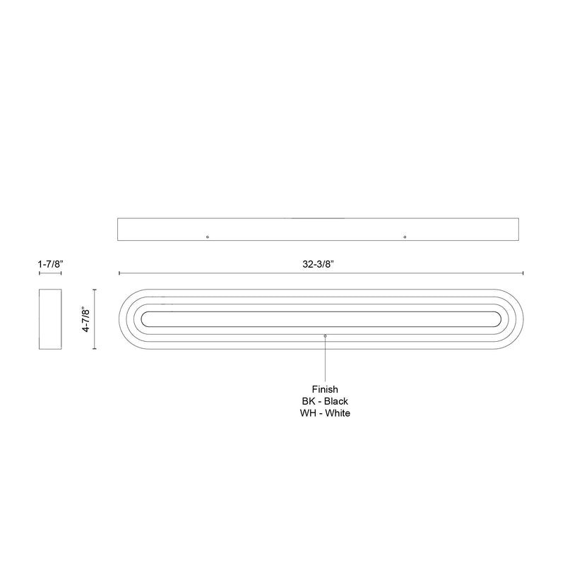 Arco Sconce Vanity White M