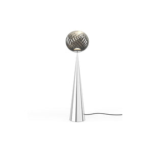 Whirl Cone Floor Light Silver