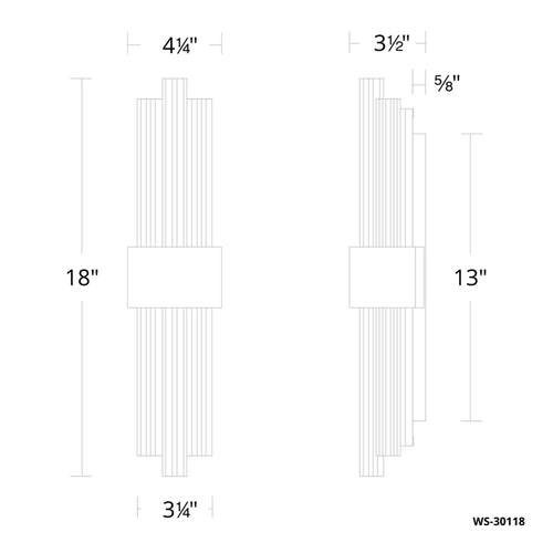 Luzerne Wall Brass