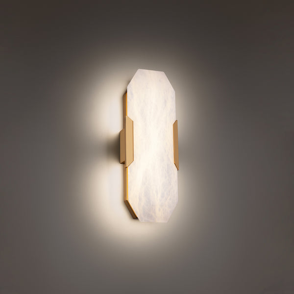 Toulouse Wall Alabaster Brass