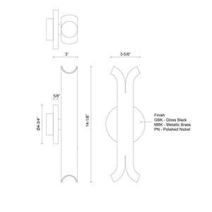 Husk Wall Sconce Nickel