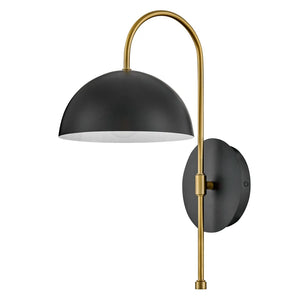 Lou Single Sconce Black