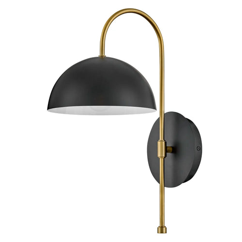 Lou Single Sconce Black