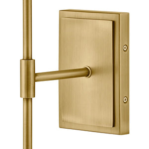 Beale Fabric Shade Sconce Brass