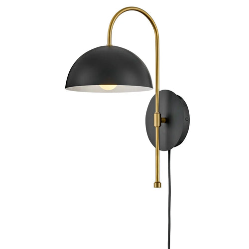 Lou Single Sconce Black