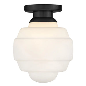 Penny Small Flush Mount Black