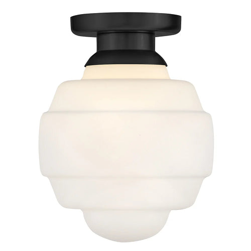 Penny Small Flush Mount Black