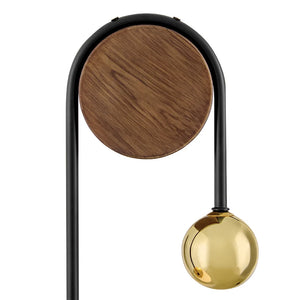 Auggie Single Globe Sconce Brass