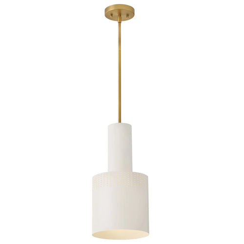 Casey Metal Pendant White