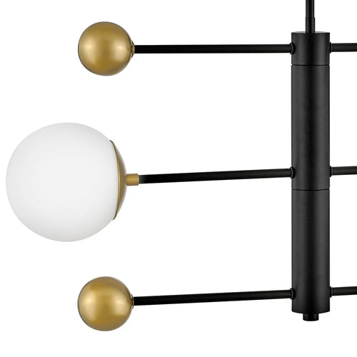 Auggie Adjustable Chandelier Black