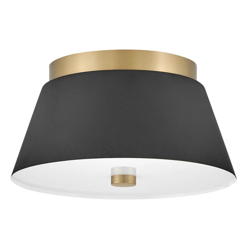 Tess Small Flush Mount Black