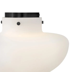 Molly Medium Semi Flush Black