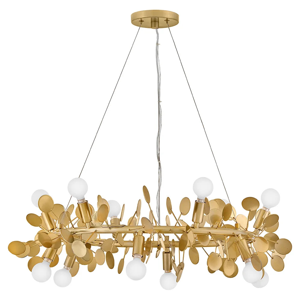 Lolli Chandelier Brass