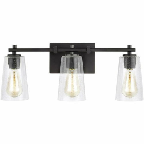 Mercer 3-Light Bath Sconce Black