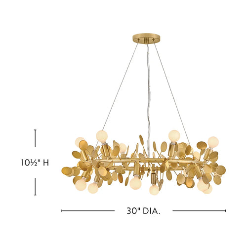 Lolli Chandelier Brass