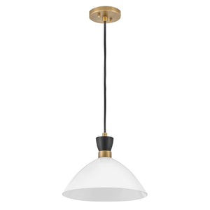 Simon Medium Convertible Pendant Brass